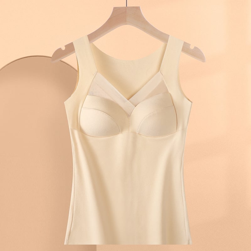 💓Thermal underwear with built in chest pad