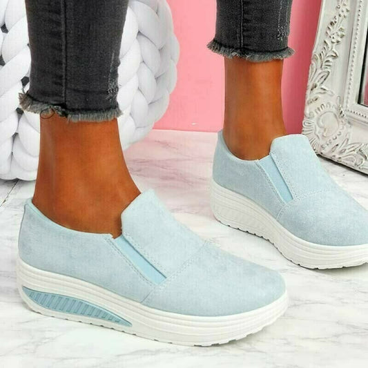 Woman Round toe Knitted Bow Loafers