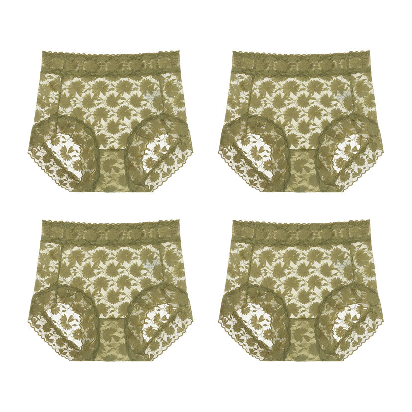 Sexy Seamless Thin Lace Silk Care Panties