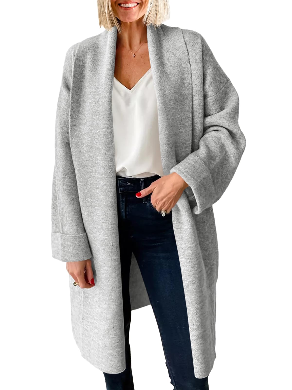 Women's Long Cardigan Sweater Knitted Coat