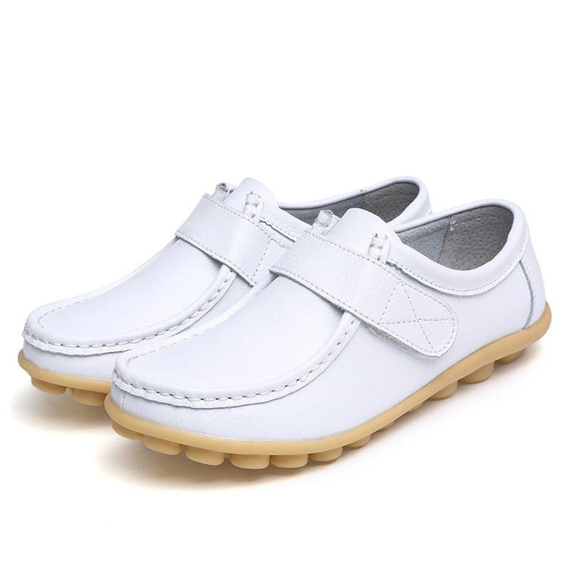 Leather Flat Non-slip  Nurse Shoes