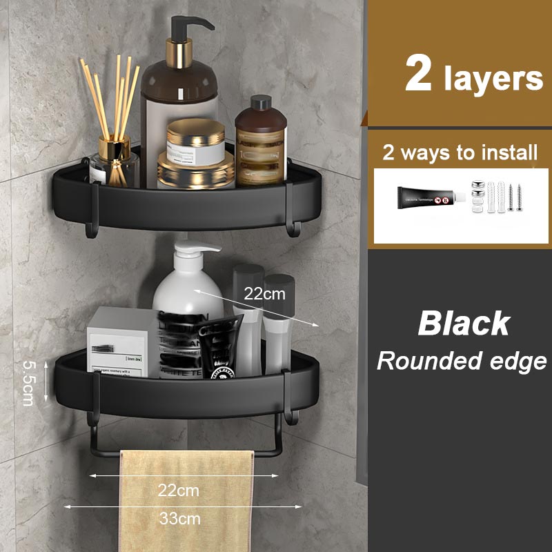 Drill-free Bathroom Storage Rack