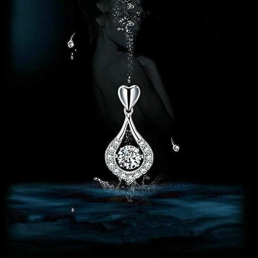 🎁Perfect Gift - Twinkling Heart Waterdrop Stone Necklace
