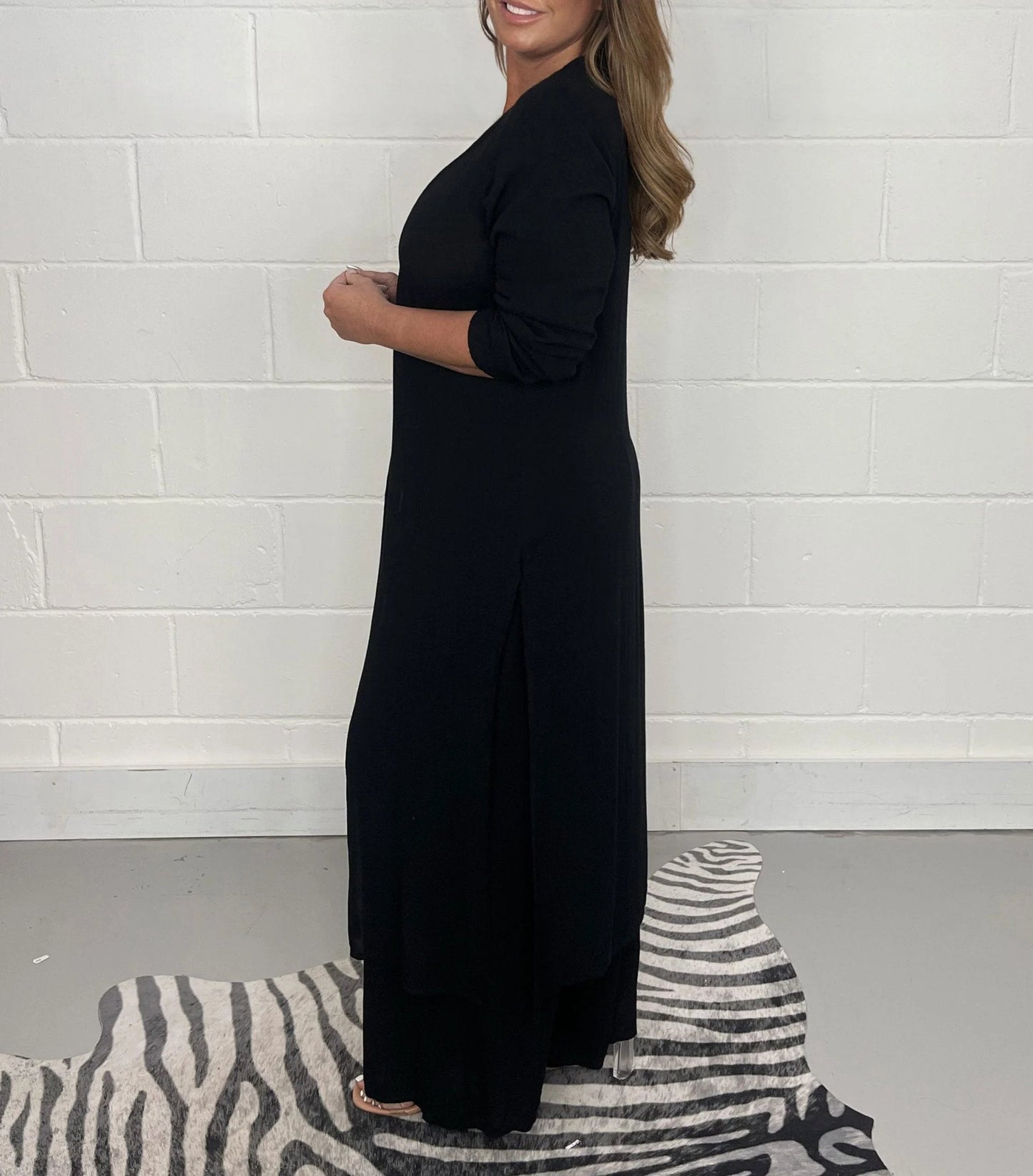 🔥Casual 2 Pieces Suit With Long Top & Matching Trouser