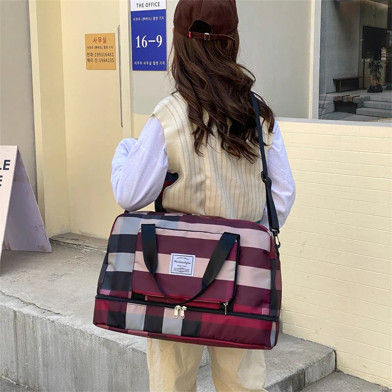 Waterproof Foldable Dry/Wet Separation Travel Bag