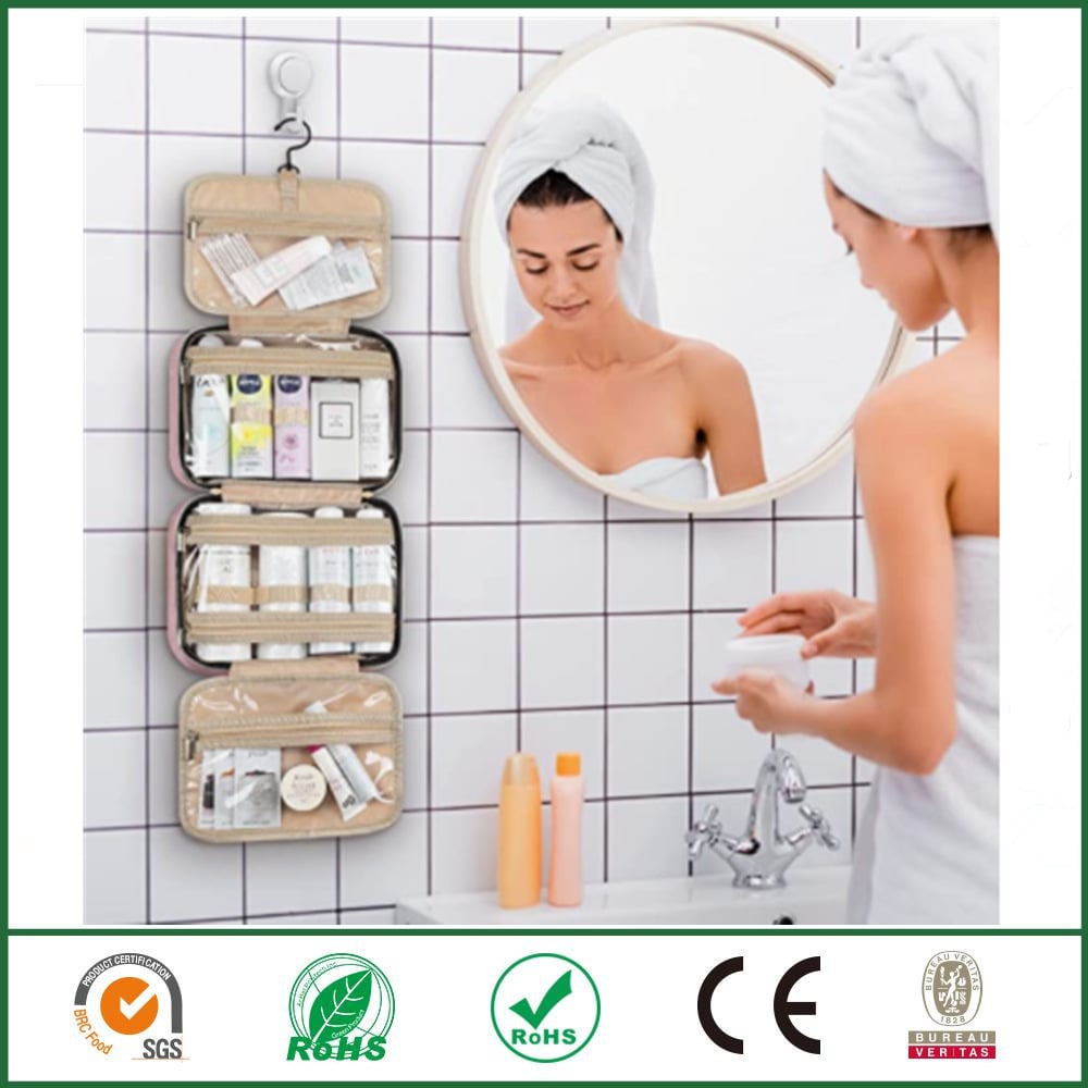 🔥 Toiletry Bag For Women With Hanging Hook