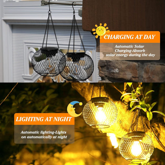 Outdoor Garden Metal Hanging Lights