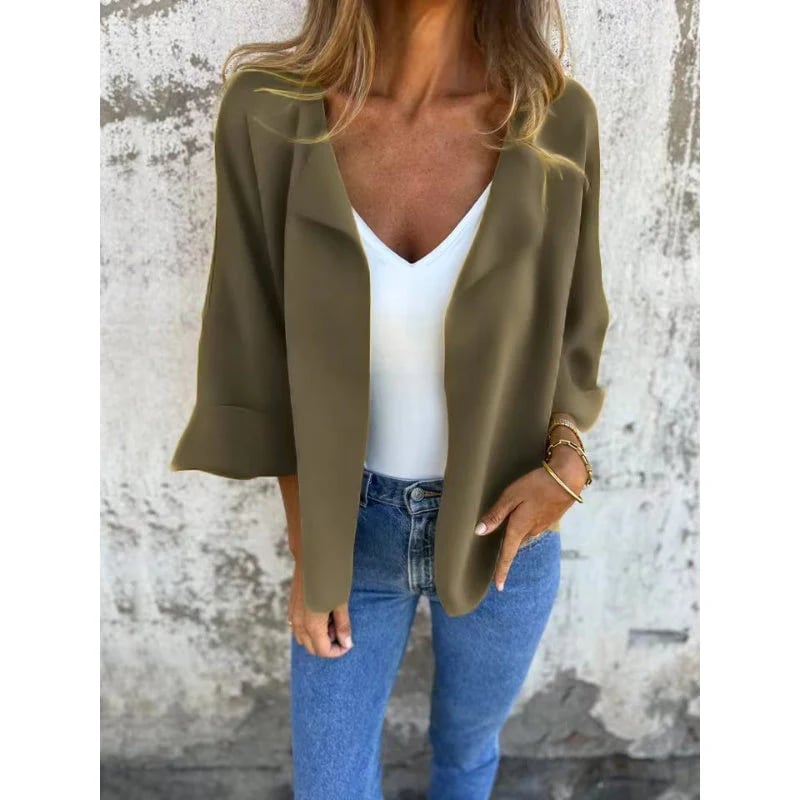 💖Women's elegant casual jacket with lapels