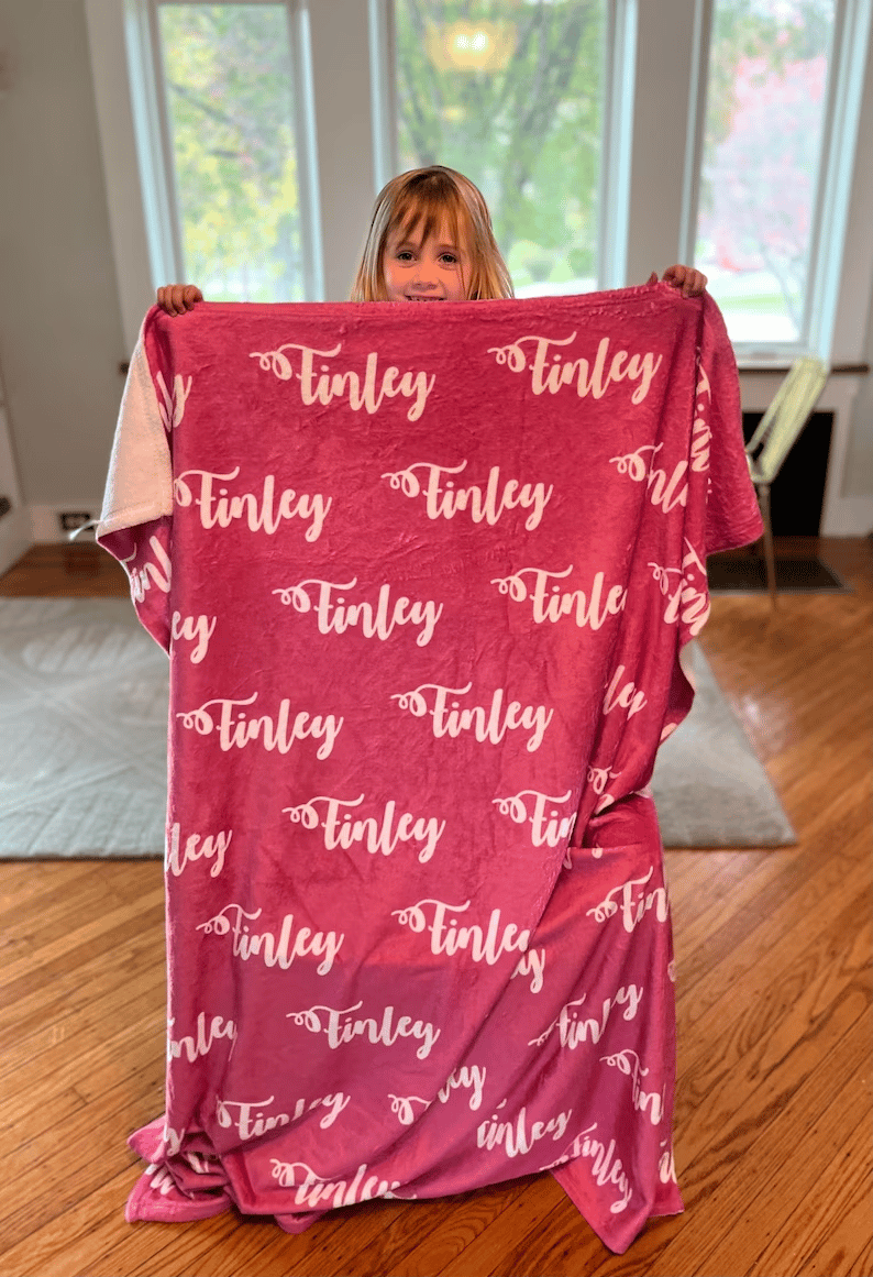 Personalized Super Soft Name Family Blanket