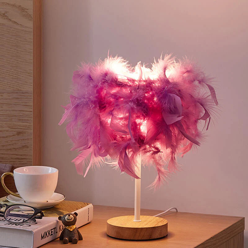 Feather Table Lamp