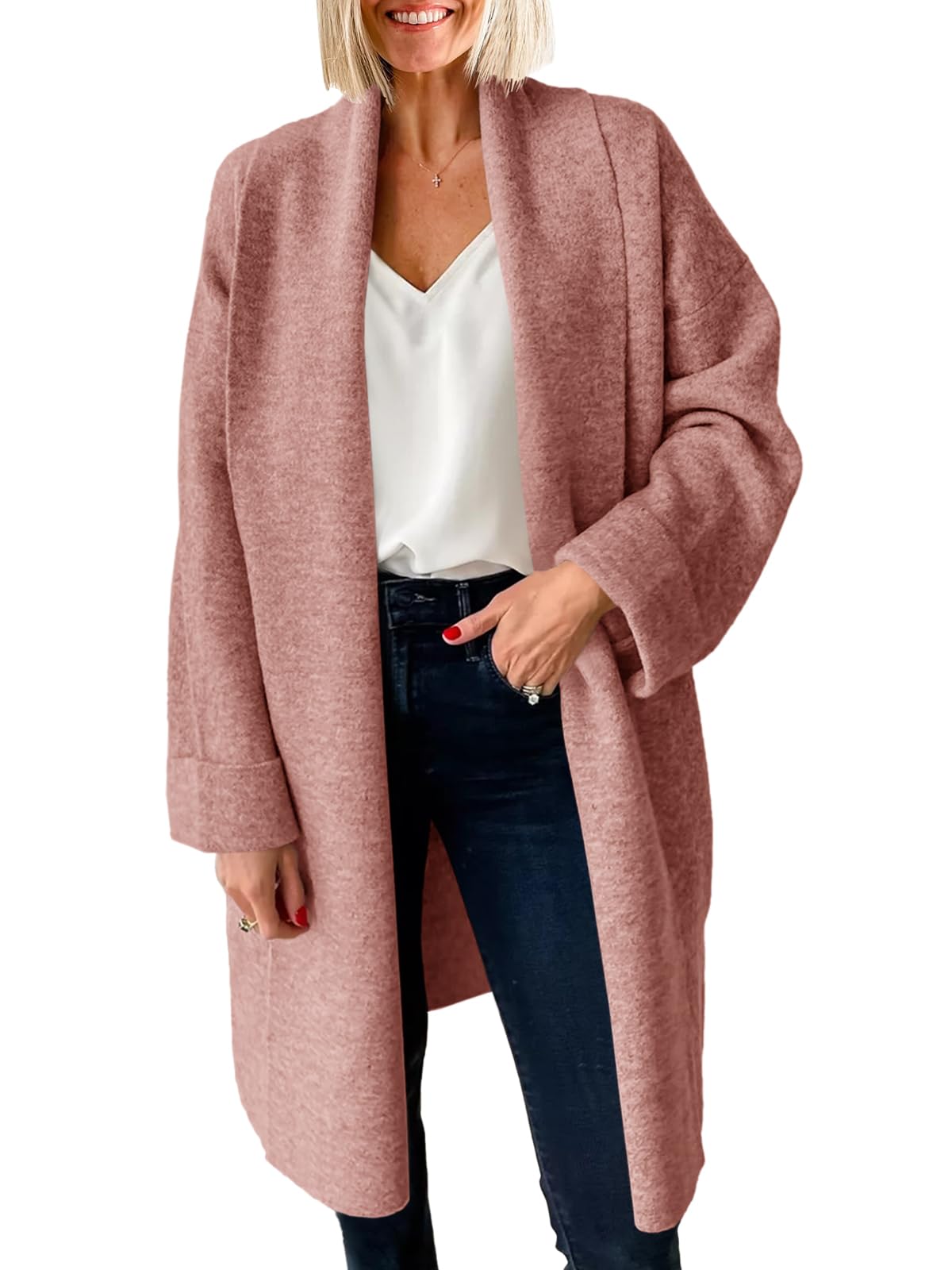 Women's Long Cardigan Sweater Knitted Coat