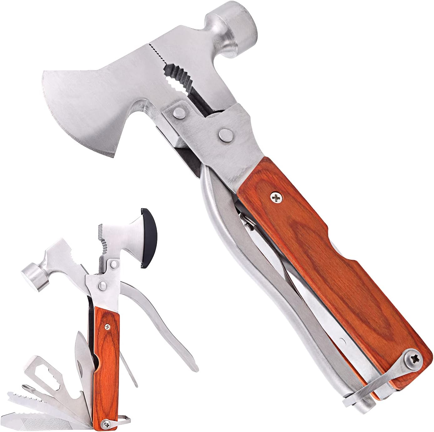 16in-1 Portable Multi-Functional Claw Hammer Tool For Vehicle Household Hiking