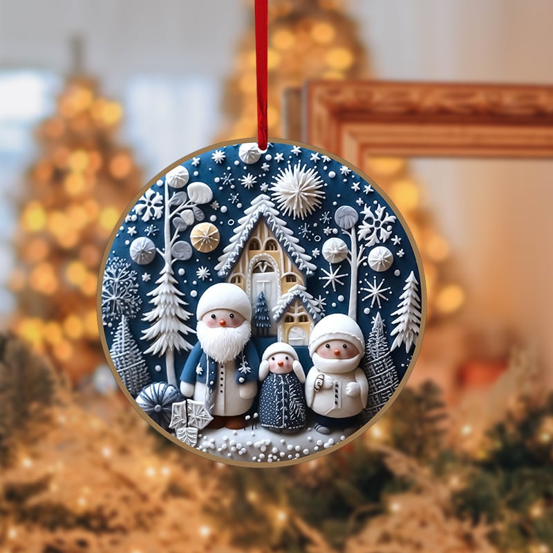 Beautiful Blue Christmas Ornaments