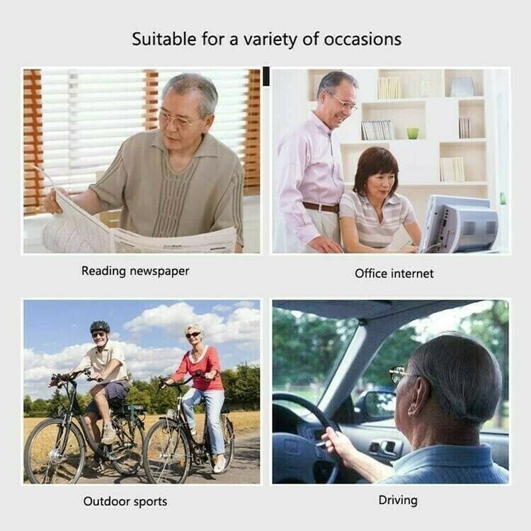 Third Generation Titanium Progressive Far And Near Dual-use Reading Glasses