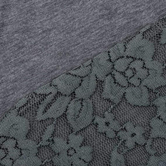 🔥HOT SALE-Autumn-Style Lace Hooded T-Shirt with Long Sleeves in Plus Size