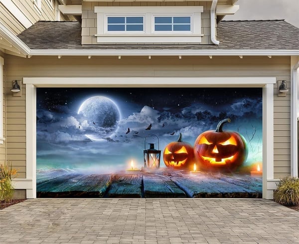 Halloween  Garage Door Decoration