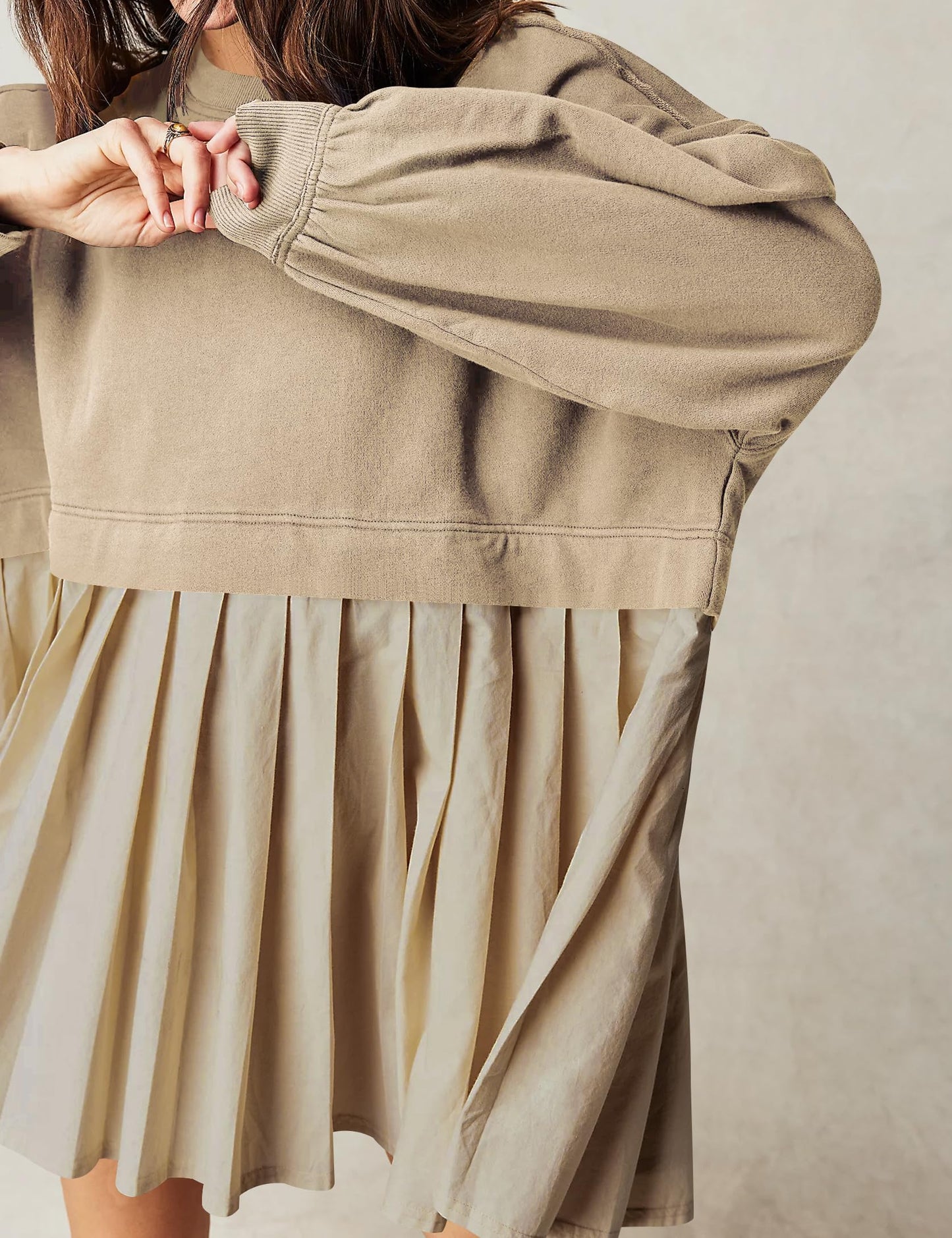 ⏰Womens Oversized Sweatshirt Dress Crewneck Mini Dress