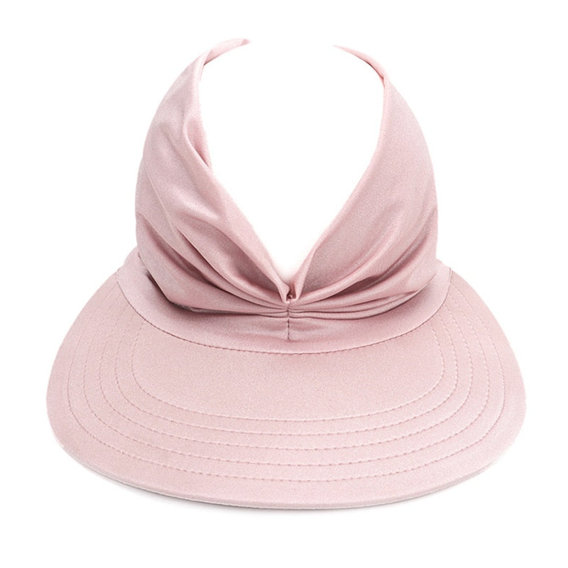 Women Outdoor Hollow Top Summer Sun Visor Hat