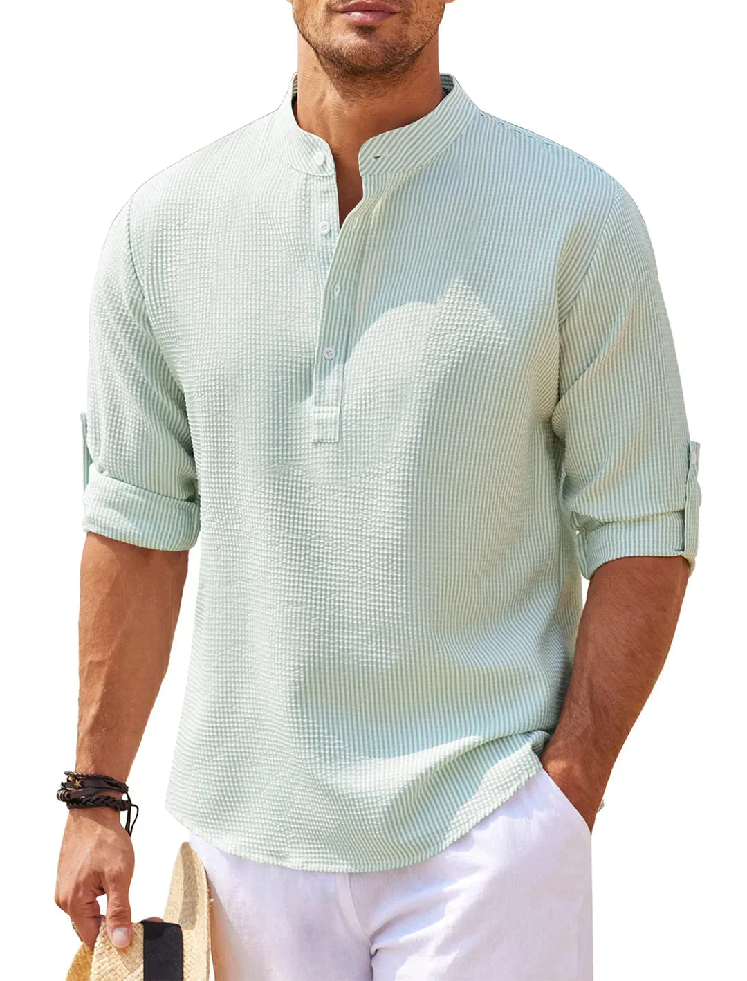 CHARLESTON CONTEMPORARY HENLEY SHIRT