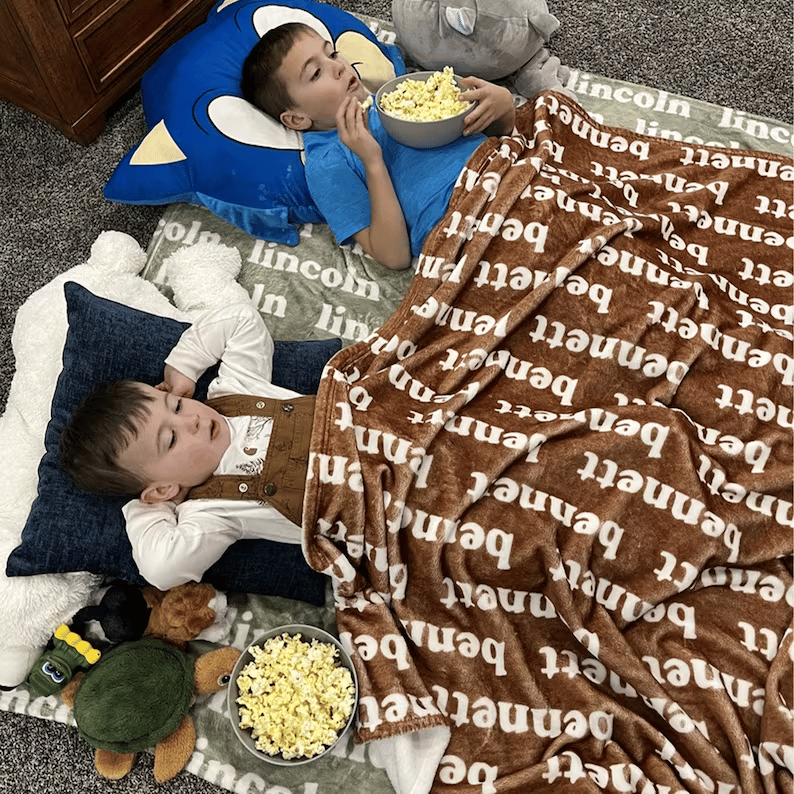 Personalized Super Soft Name Family Blanket