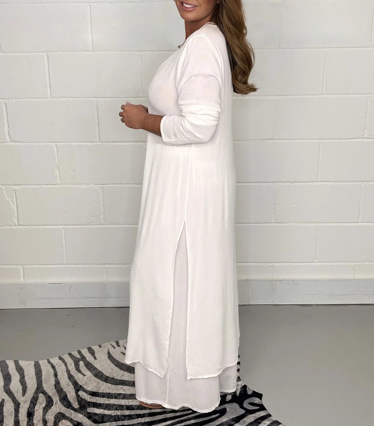 🔥Casual 2 Pieces Suit With Long Top & Matching Trouser