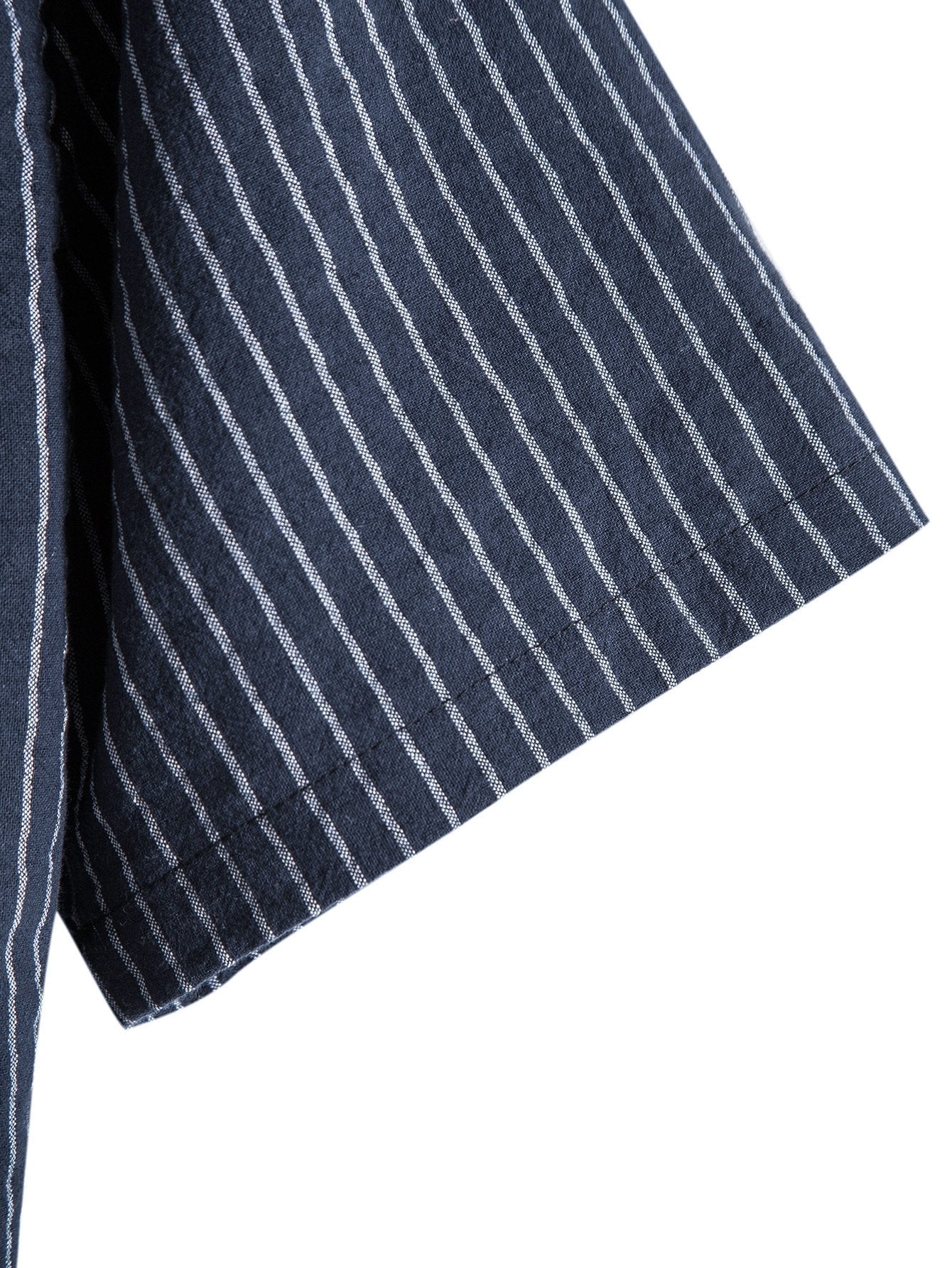 🔥 Men's New Striped Linen Short Sleeve Shirt