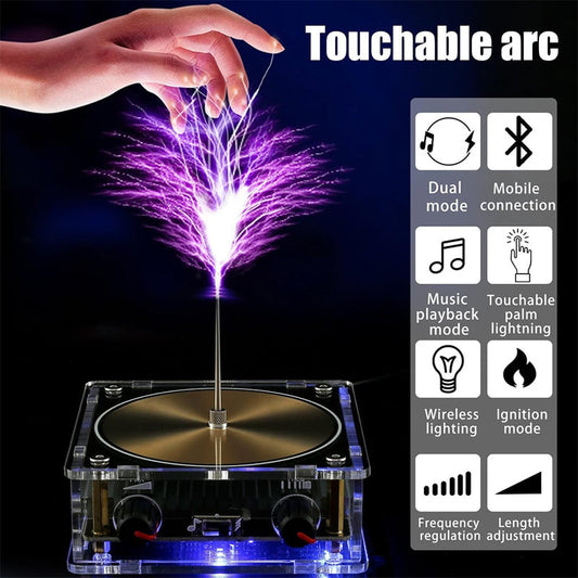 Touchable Artificial Lightning Spark Musical Coil