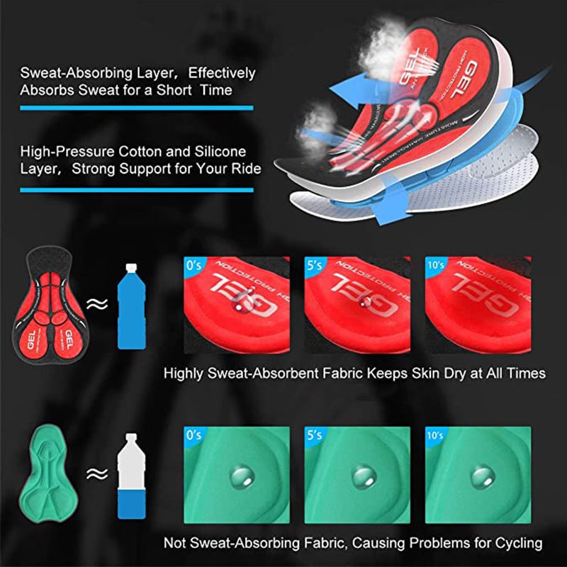 Cycling Silicone Padded Quick-Drying Cycling Shorts