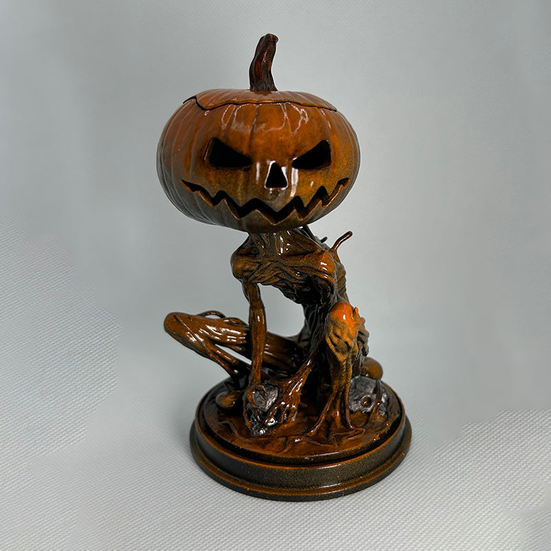 Halloween skellington statue monster