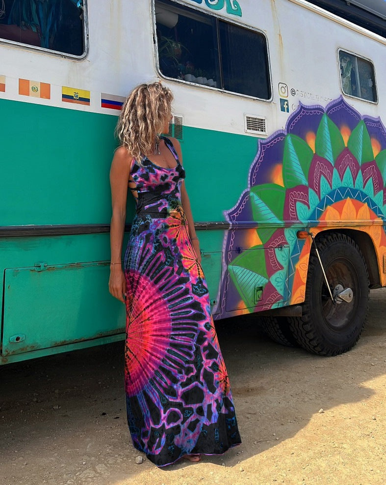 🔥Summer Music Festival Strap Open Back Dress