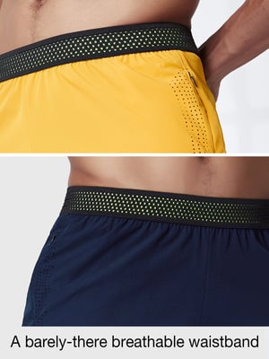 Men's Zipper Pockets Hiking Athletic Running Shorts