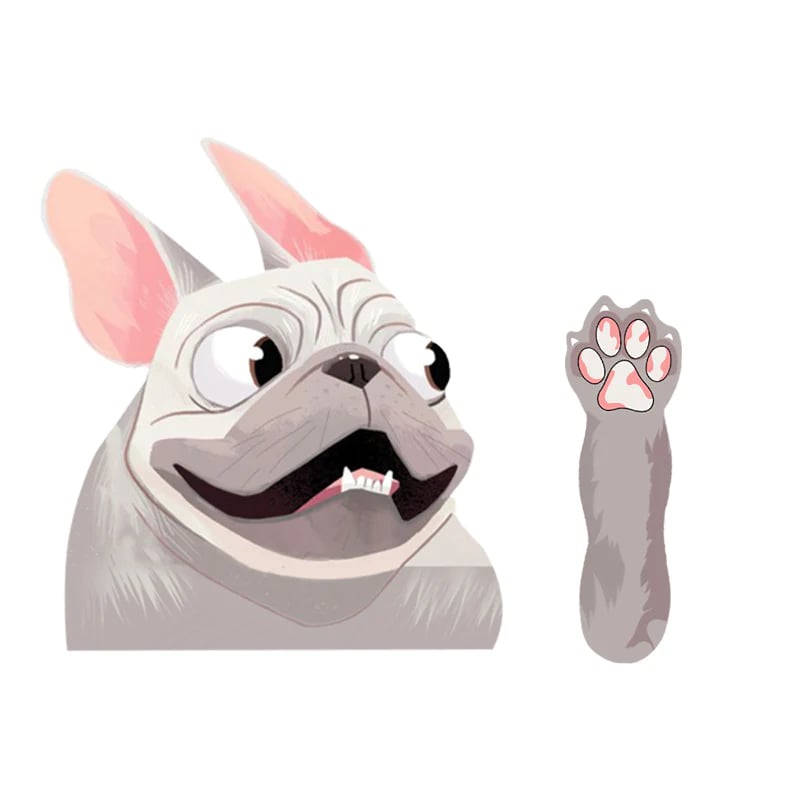Dogs Waving Car Sticker Wiper