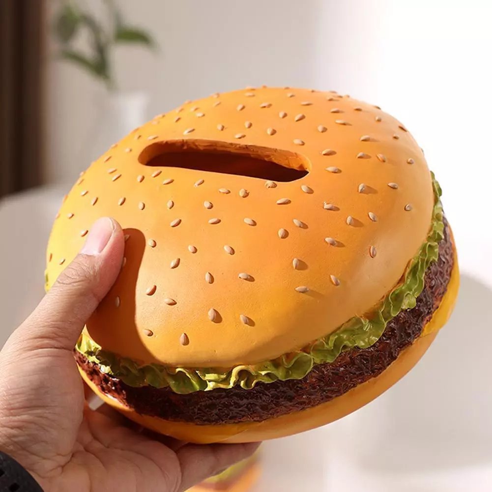 🔥Funny Hamburger Tissue Box