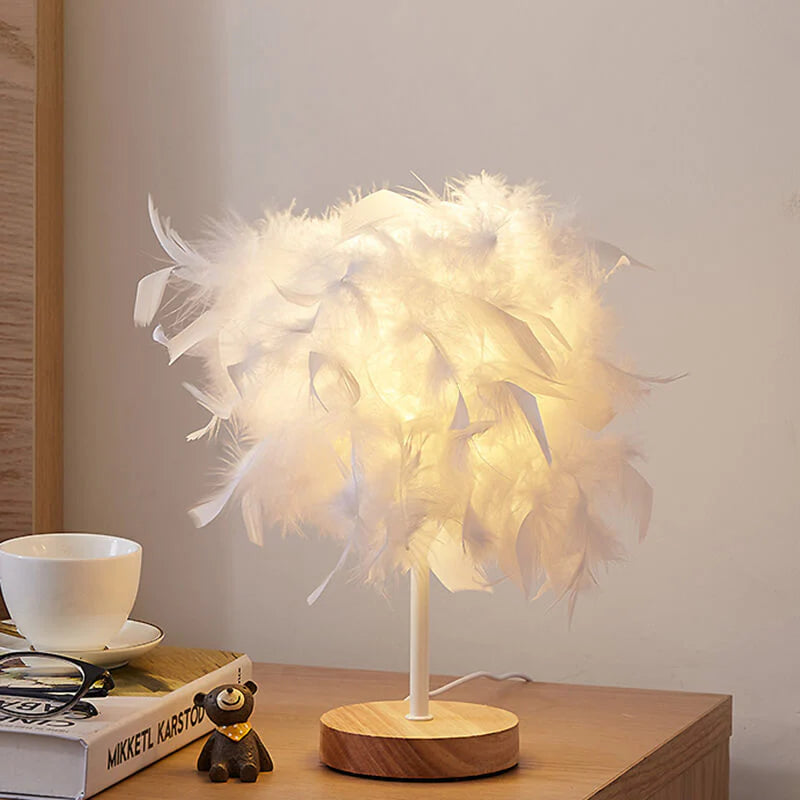 Feather Table Lamp