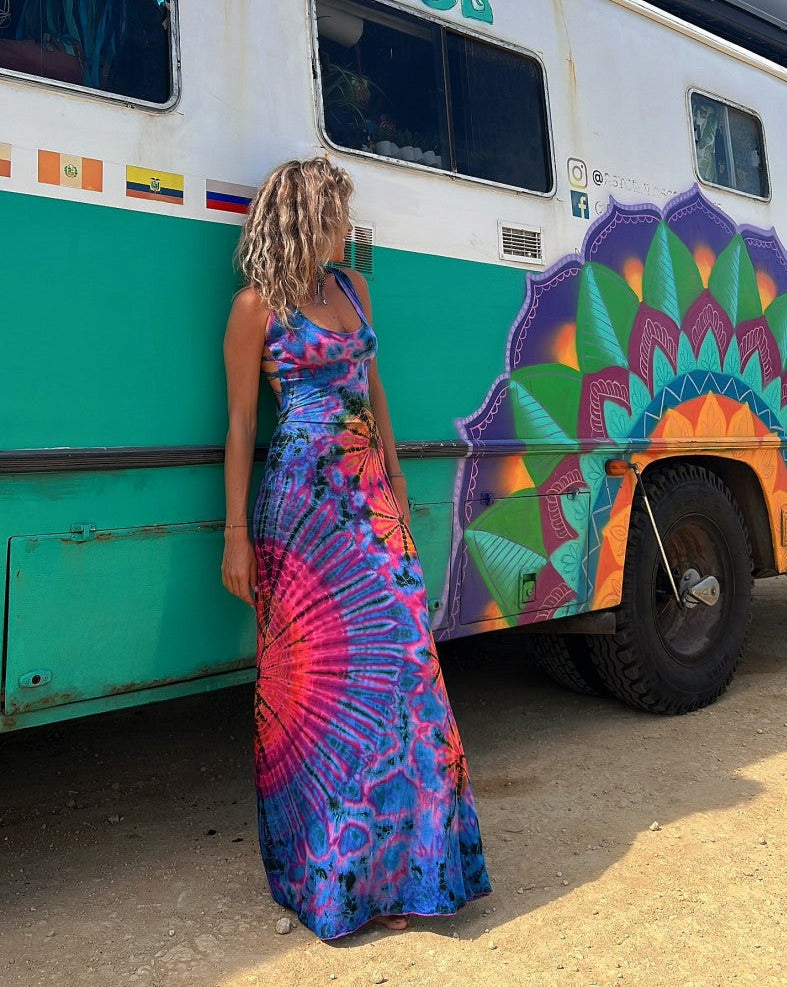 🔥Summer Music Festival Strap Open Back Dress