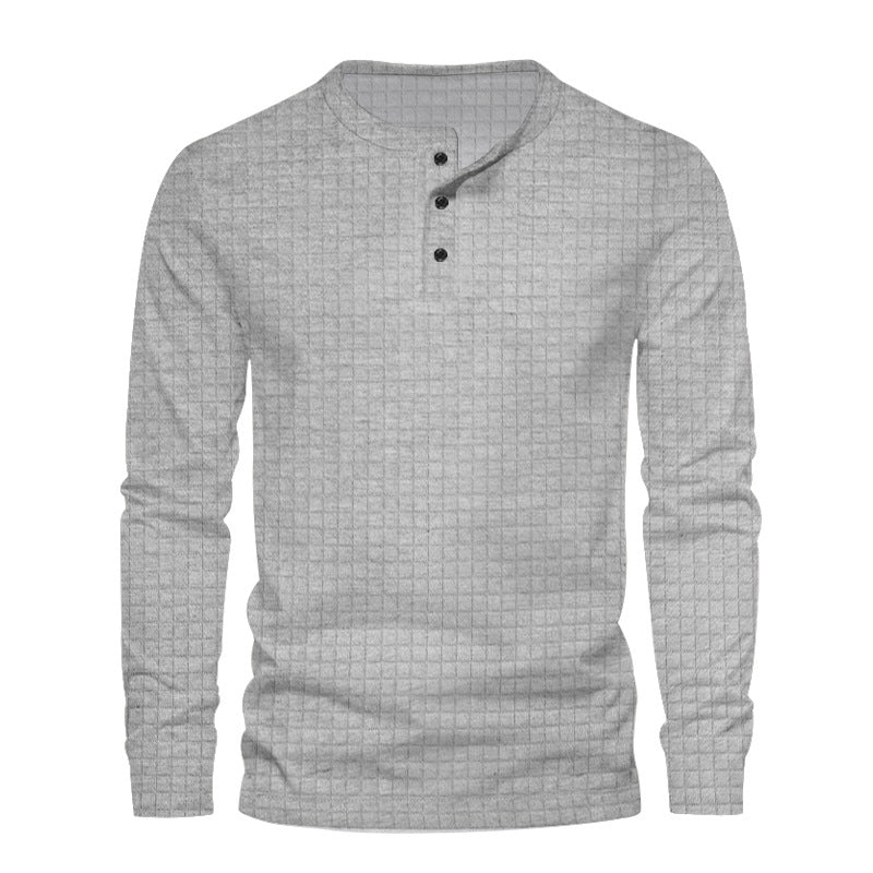 Men's jacquard small check top
