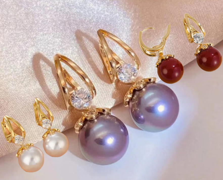 ✨Sparkly Huggie Dangle Earrings for Women