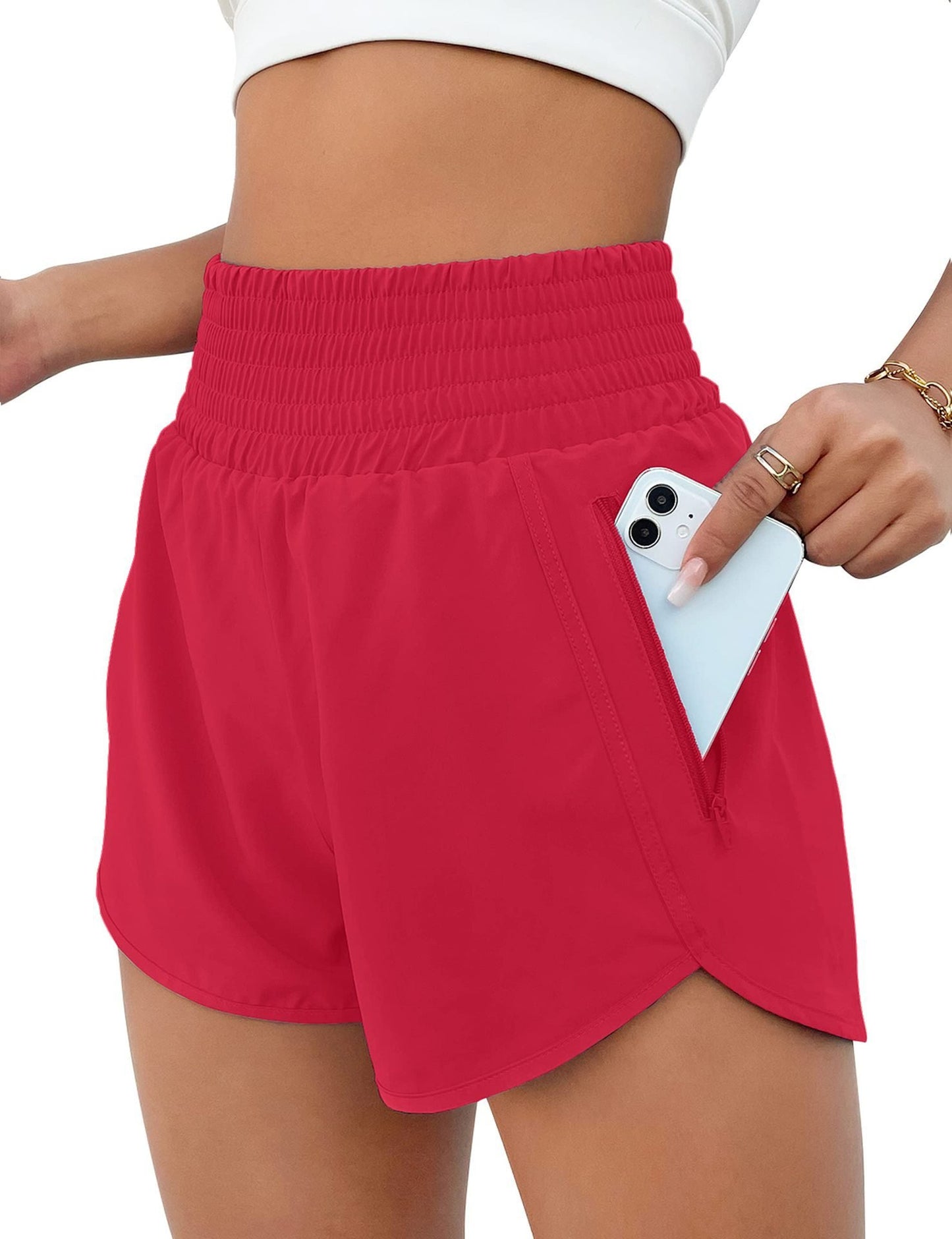 Women's Athletic Shorts High Waisted Running Shorts