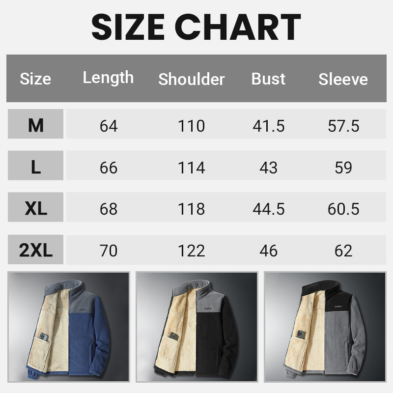 Men's Full Zip Warm Jacket