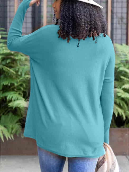 💥LONG SLEEVE THUMBHOLE SWEATER POCKET TUNIC💥