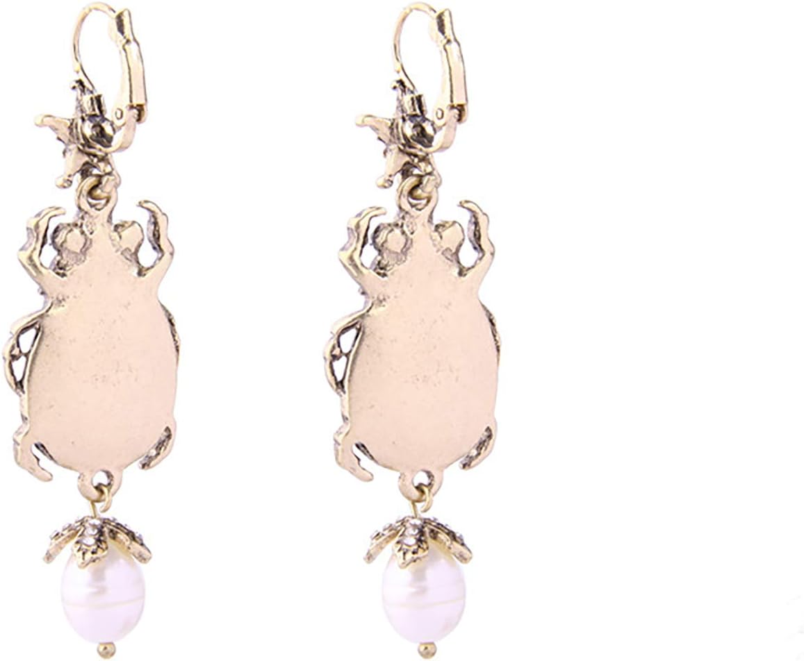 Vintage Beetle Bug Earrings