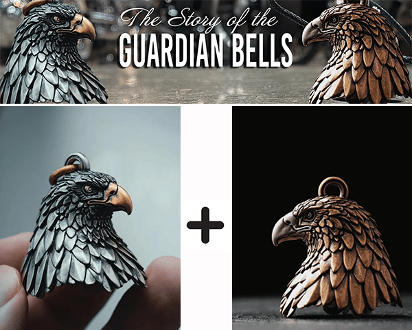 Handcrafted HD Eagle Bell -Eagle Bronze Motorcycle Bell
