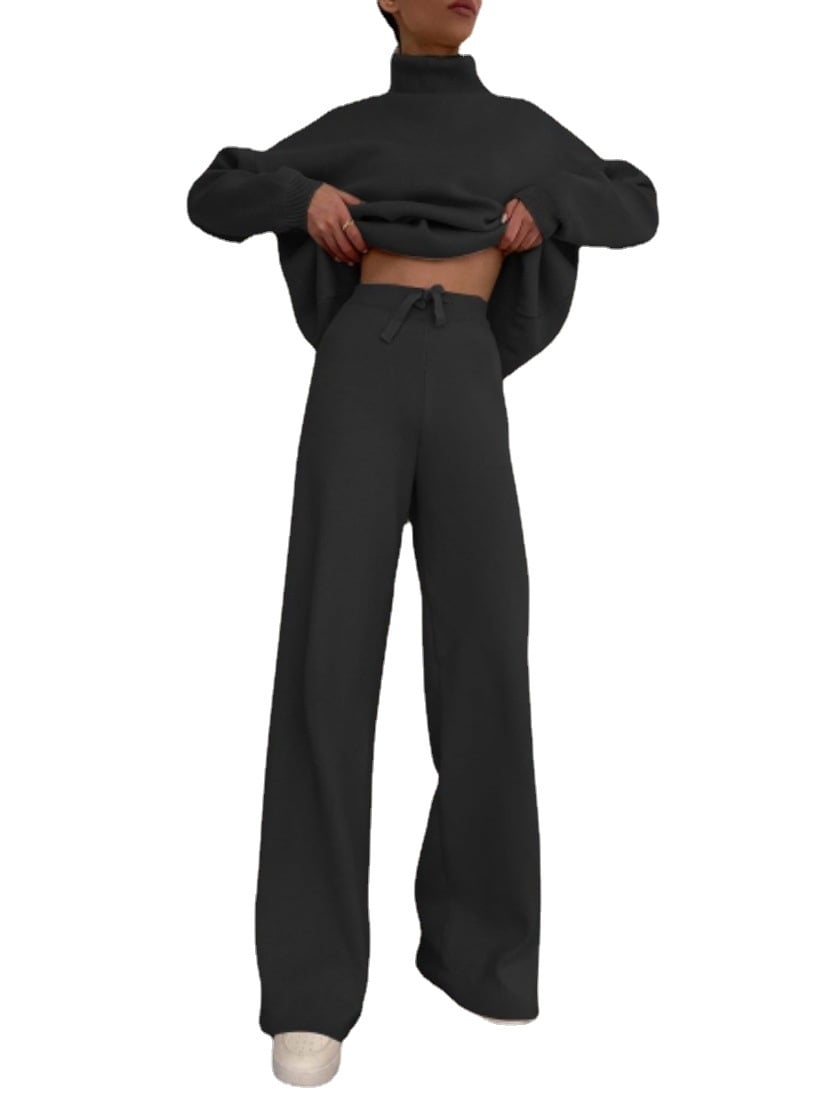 💥MID-NECK HOODIE SET