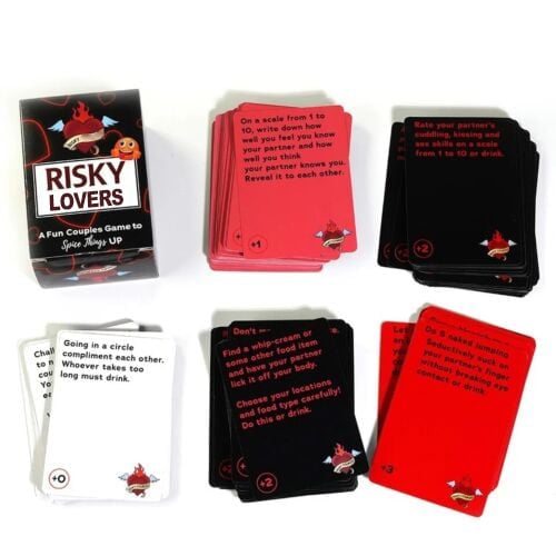 RISKY LOVERS - 150 Spicy Dares & Questions for Your Date Night