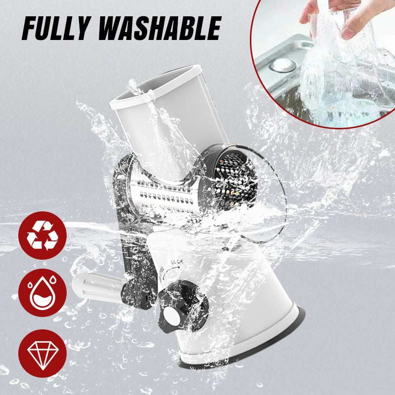 🔥Multifunctional Manual Rotary Grater & Chopper