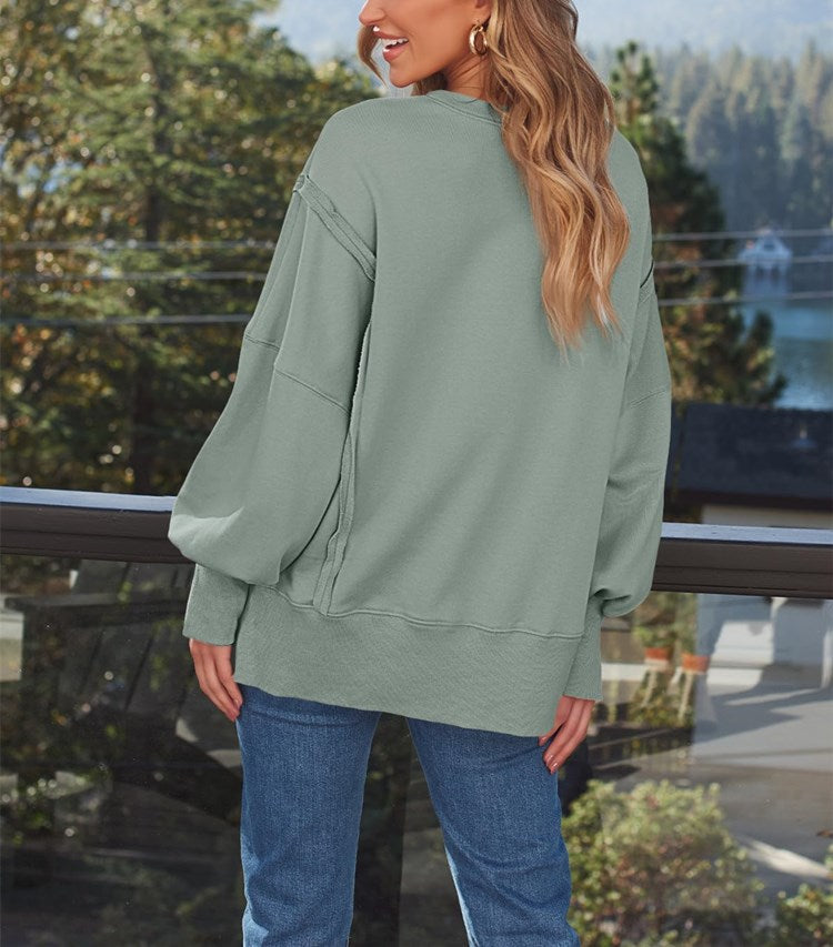 Women's Oversized Crew Neck Sweatshirt