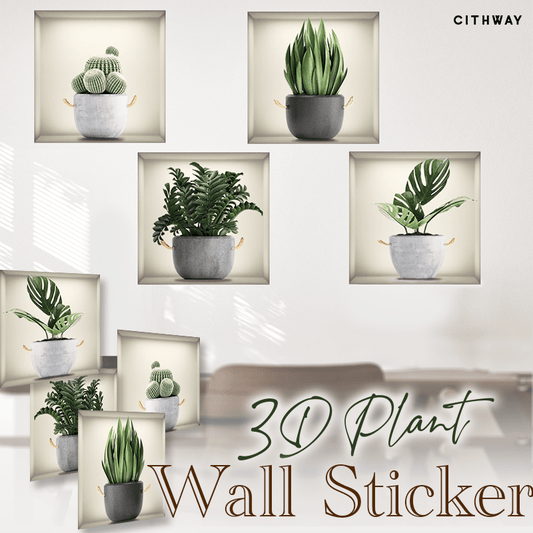 🌺Self-Adhesive 3D Plant Wall Stickers🎉