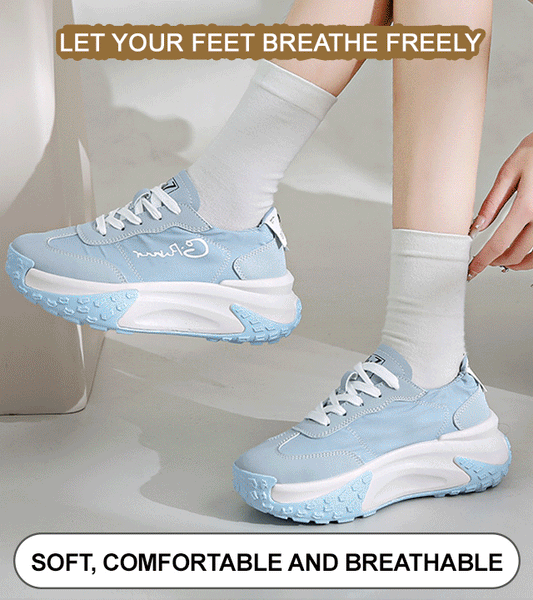 Thick-soled daddy shoes breathable heightened casual Korean version of all-match platform shoes