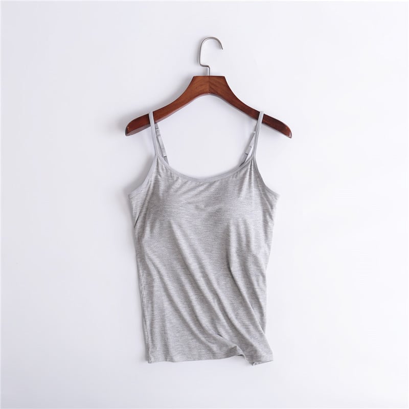Women's Camisole With Built In Padded Bra Vest