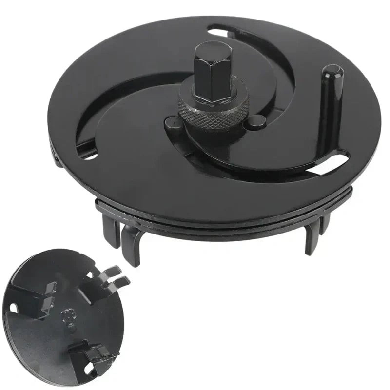 Fuel tank cap wrench with 3 claws, adjustable